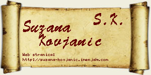 Suzana Kovjanić vizit kartica